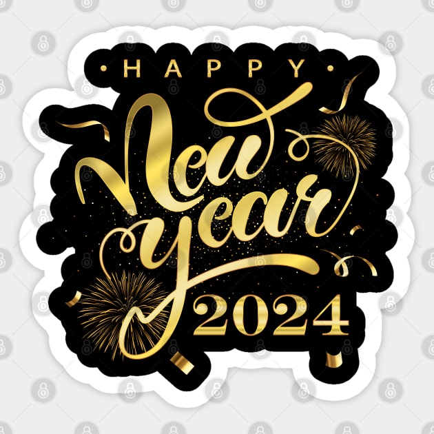 New Year Eve 2024 Family Matching Merry Xmas Christmas 2024 Sticker by Gendon Design